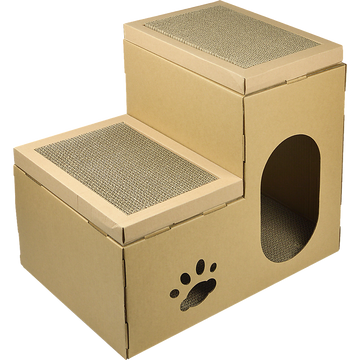 Cat Cardboard House Tree Tower Condo Scratcher Pet Post Pad Mat Furniture Randy & Travis Machinery